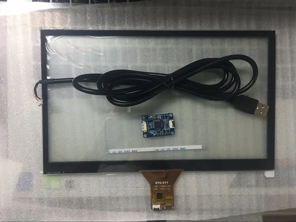 Capacitive touch screen 10.1 inch 234*143 usb free drive installation