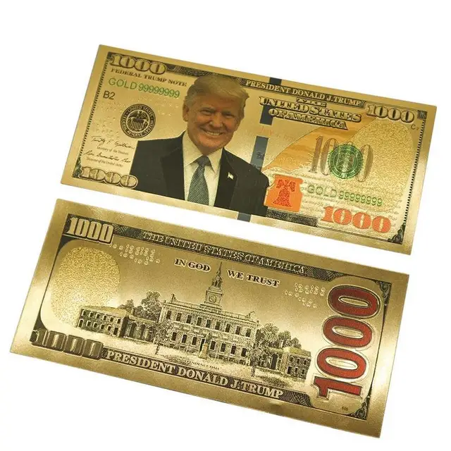 USA President Donald Trump Dollars Banknotes Paper Money Collections ...