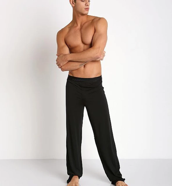 Pantalones de yoga de malla para hombre, pantalón informal, sexy, de  cintura baja, de red, transparente, envío gratis - AliExpress