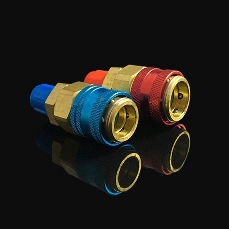 

1 Pair R134a Automotive Air Conditioning Quick Connector Coupler Low High Side Ac Compressor Adapter TN99