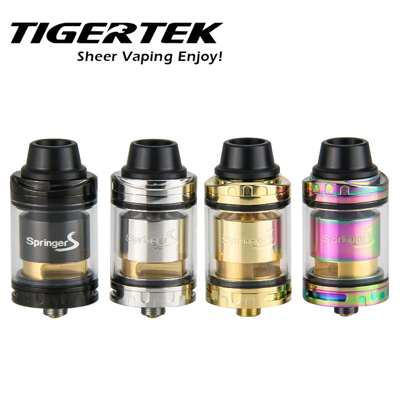 Оригинальный Tigertek Springer S RTA танк ввиду Screless Coilbuiling Системы электронные сигареты