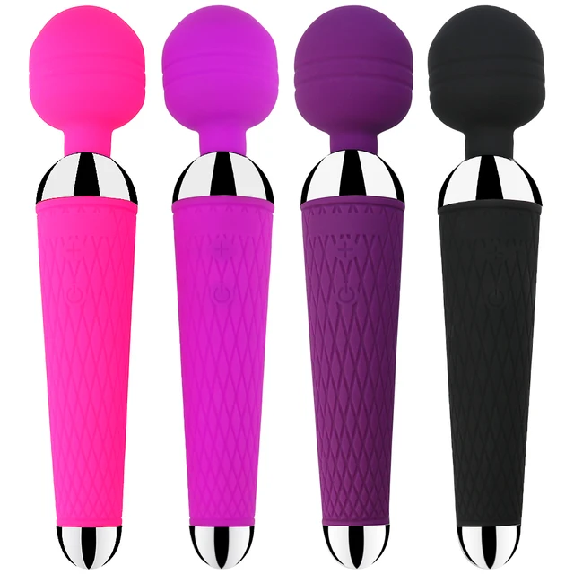 Powerful Clitoris Vibrators USB Recharge Magic Wand AV Vibrator Massager Sexual Wellness Erotic Sex Toys for Women Adult Product 6
