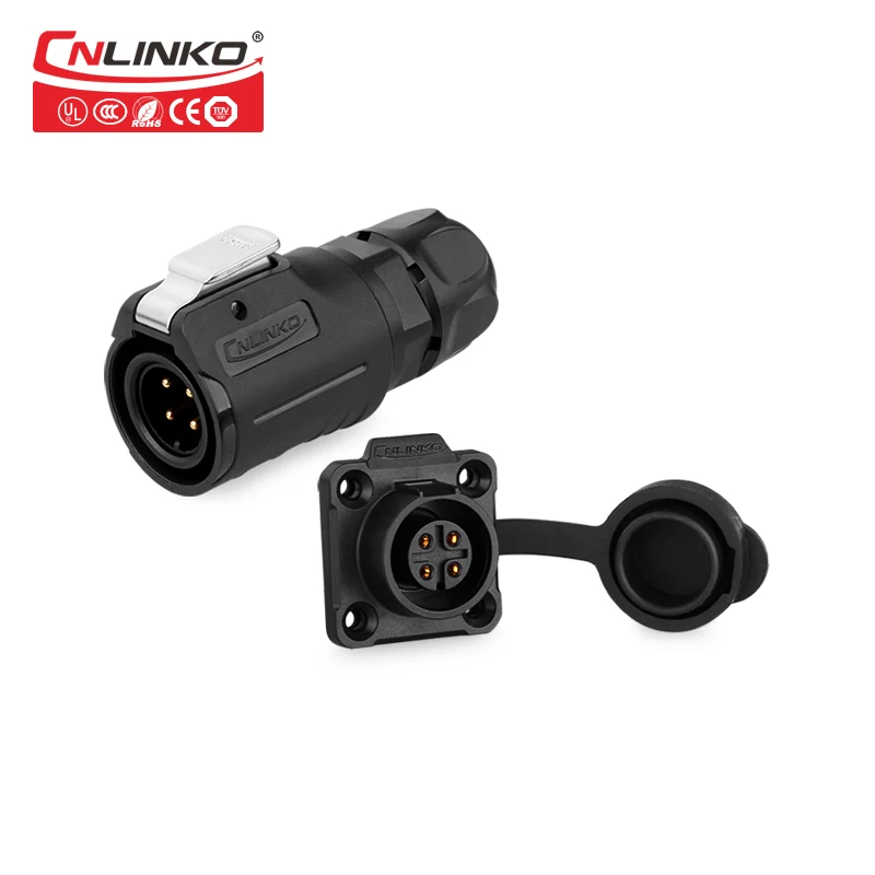CNLINKO LP серии M16 4Pin PBT пластиковое крепление на панель 10A Номинальная сила тока