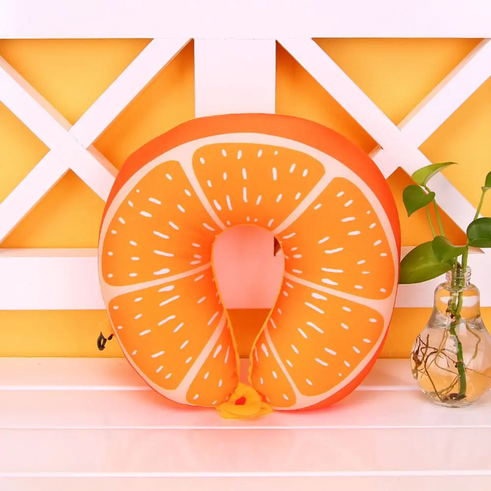 

SEKINEW 3D Fruit Pattern Pillow Case Home Neck Support Headrest U-shaped Car Popular for Travel Interior Accessories Neck Pillow