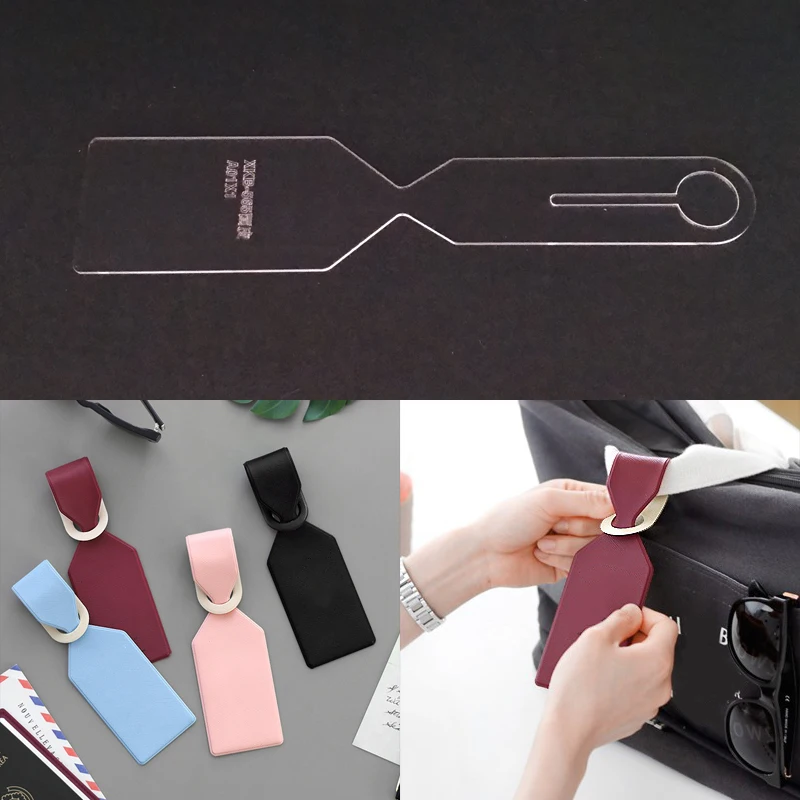 

Acrylic Stencil Laser Cut Template DIY Leather Handmade Craft Baggage Listing Sewing Pattern 60x180mm