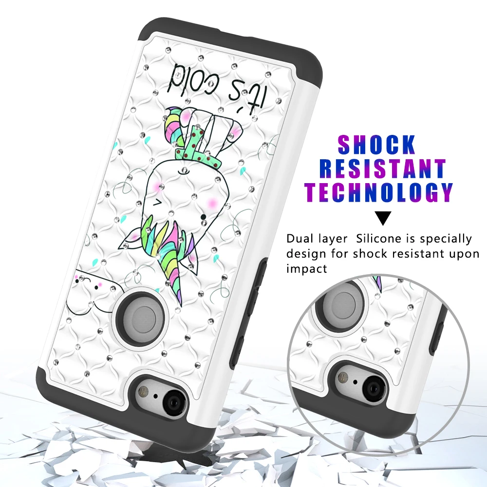 

FGHGF Case For Google Pixel 3 Patterned Jewelled PC And TPU Back Fitted Case For Google Pixel 3 XL Cover For Google Pixel 3 Case