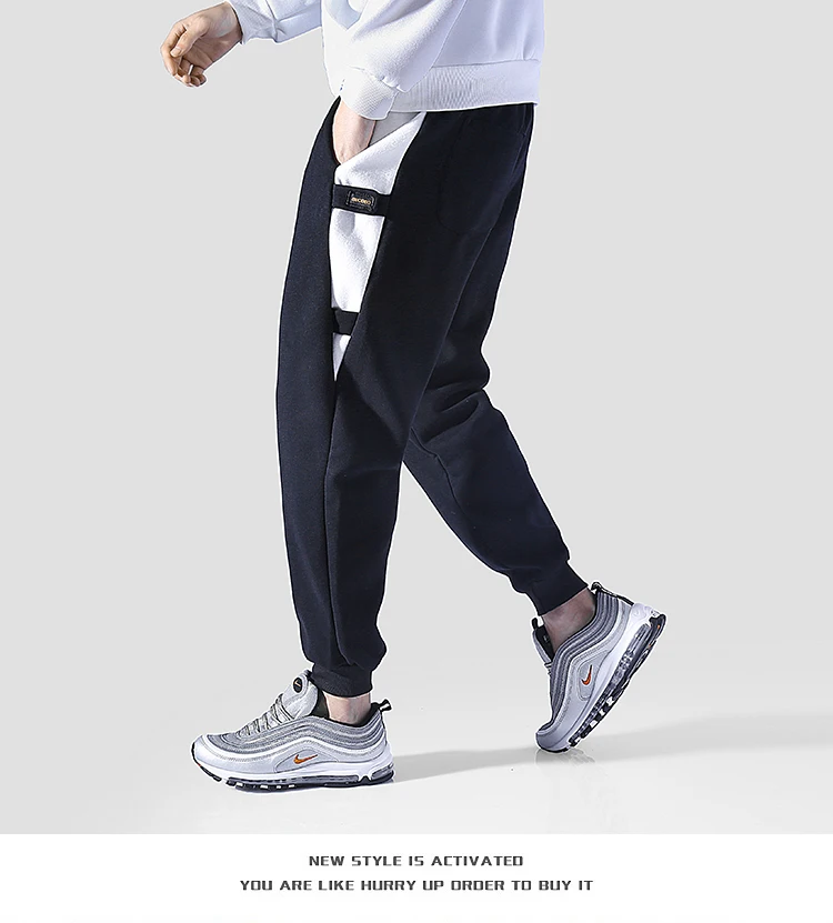 Шаровары мужские штаны для бега 2019 Новое поступление модные демисезонная уличная одежда повседневные мужские брюки Pantalon Homme Plus Размеры 4XL 5XL