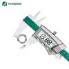 FUJIWARA 0-150 MM pantalla Digital calibrador de acero inoxidable 1/64 fracción/MM/pulgadas LCD calibrador Vernier electrónico ► Foto 3/4