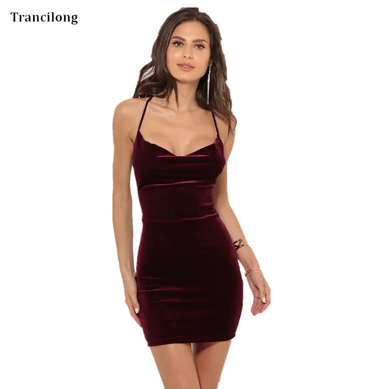 

Trancilong Sexy Summer Strapless Dress Elegant Lady Lace with Solid Color Loaf Backpack Hip Tight Workwear Dress
