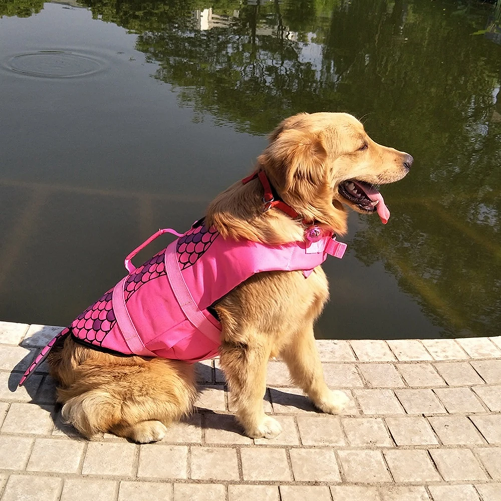 Buy Pet Dog Life Jacket Safety Clothes Life Vest Collar Harness Saver Pet Dog