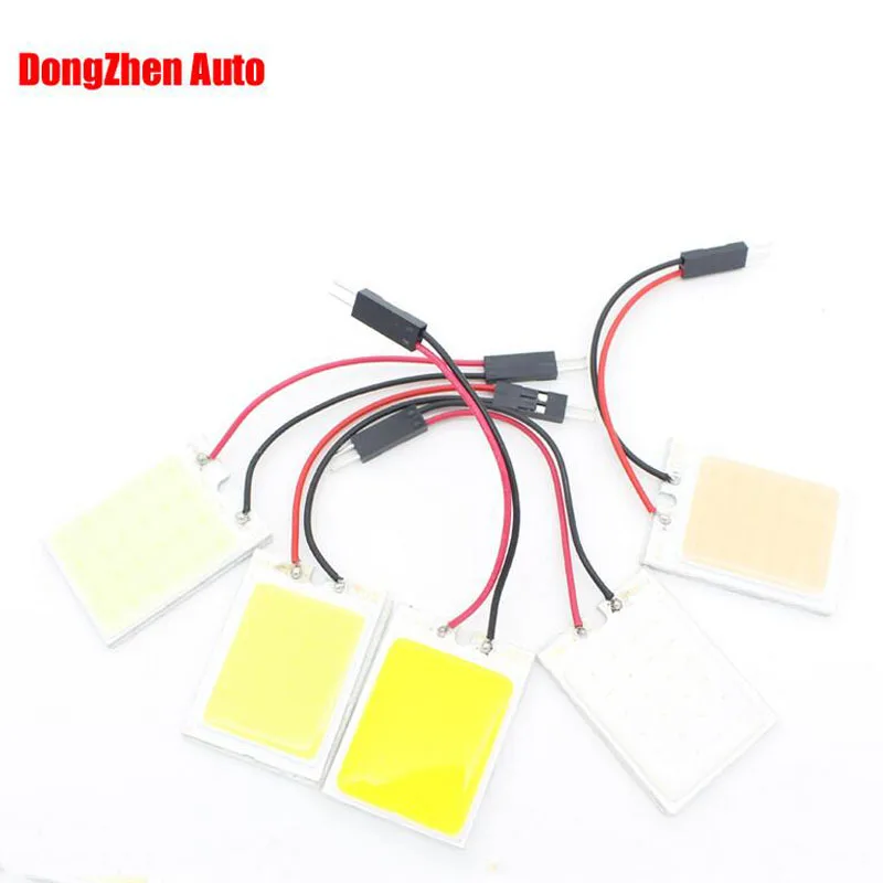 Dongzhen 1X светодиодный автомобиль W5W T11 Ba9s 4 W COB W6W Подсветка салона Чтение свет авто T10