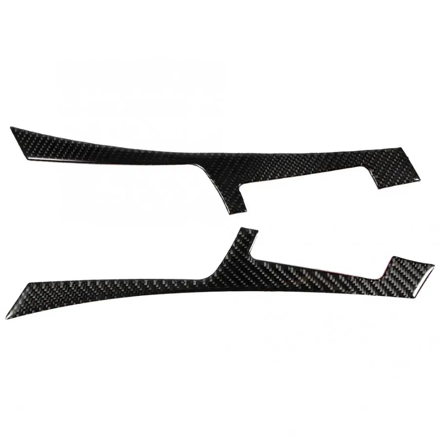2pcs Carbon Fiber Interior Center Control Cover Trim Fit for Infiniti Q50 Q60 13-19 car accessories