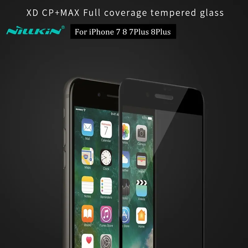 Для iPhone 7 8 Plus защита экрана закаленное стекло Nillkin XD CP + максимальное полное