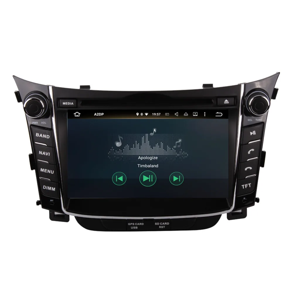 4 ГБ ОЗУ Android 8 0 Восьмиядерный 7 ''LCD Автомобильный мультимедийный DVD плеер для
