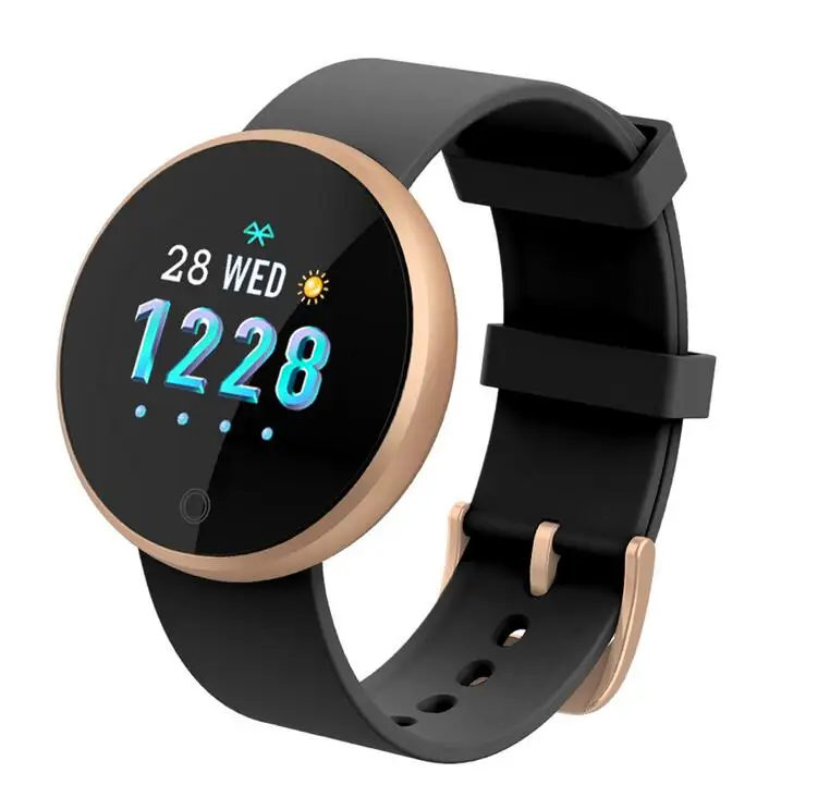 B36 Модные женские Смарт-часы браслет спортивный фитнес-трекер amazfit bip мониторинг сердечного ритма smartwatch reloj inteligent - Цвет: black