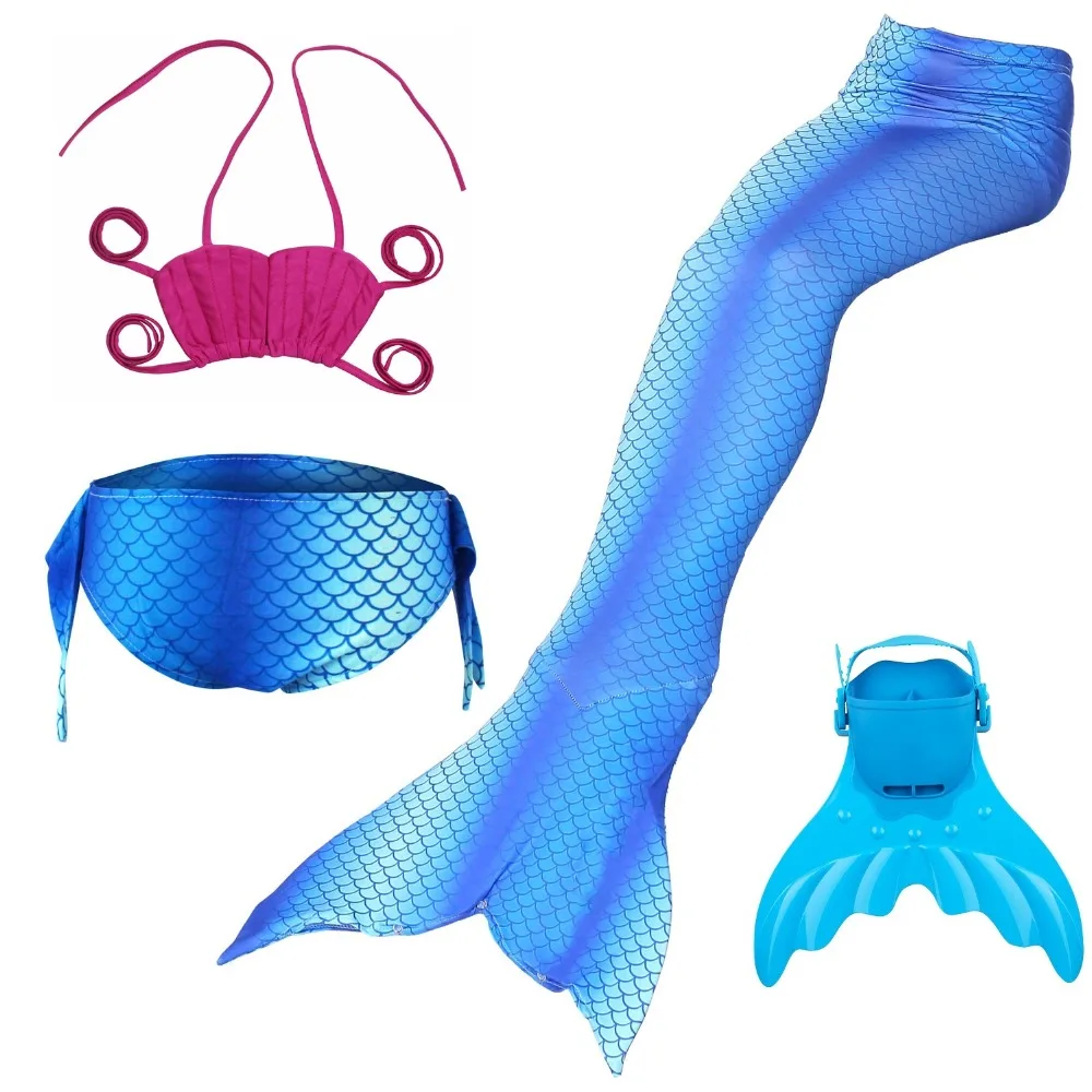 Kids-Mermaid-Swimsuit-Girls-Bikini-Mermaid-Tail-and-Finned-Swimsuit-Child-s-Wear-Split-Swimsuit-Mermaid(4)