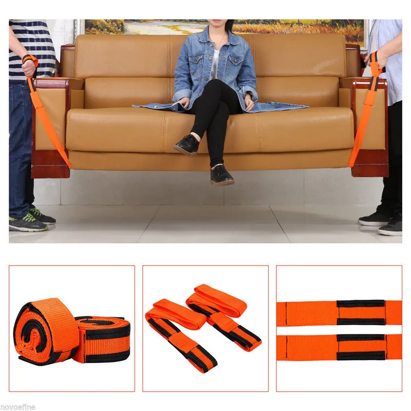 2PCS New Forearm Forklift Lifting Moving Strap Furniture Transport Belt