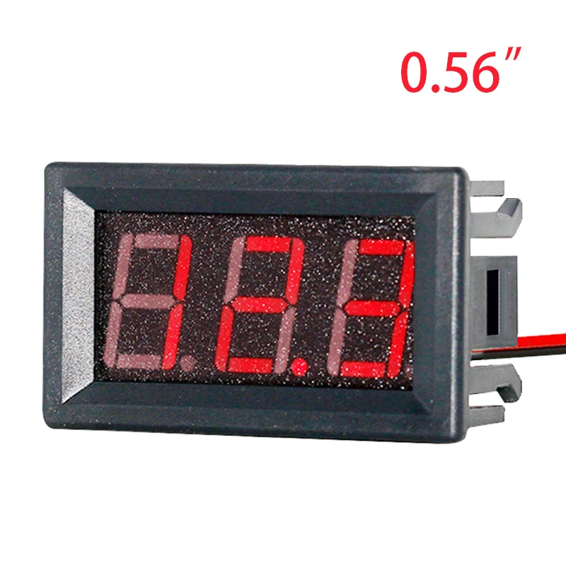 

2 Wire Mini Universal Car Digital Voltmeter Gauge Detector 0.56" Red LED Display Panel Auto Voltage Meter Volt Gauge DC 4.5-30V