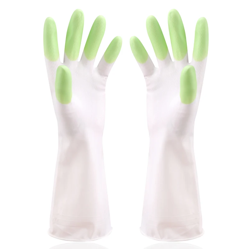 1 пара ПВХ Кухня Сделай Сам здоровые модные моющие перчатки для стирки потертости перчатки антипригарные Портативные водонепроницаемые домашние уборки