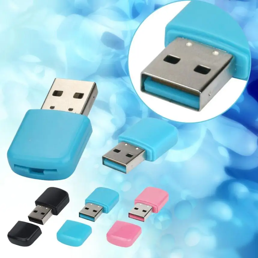 Лидер продаж, устройство для чтения карт памяти на USB 2,0 адаптер для картридер 2 микро-sd SDXC TF T-Flash Mini адаптер для ноутбука l0809#3