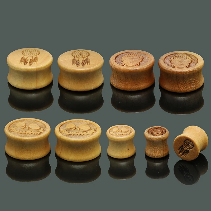 

10-20mm Plug Gauges Ear Expanders Piercing Ear Plugs and Tunnels Saddle Ear Flared Flesh Tunnel Body Jewelry 1 Pair