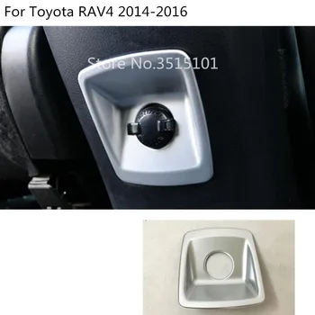 

ABS matte inner rear Socket back Charge cigarette smoke lighter switch frame lamp Stick trim 1pcs For Toyota RAV4 2014 2015 2016