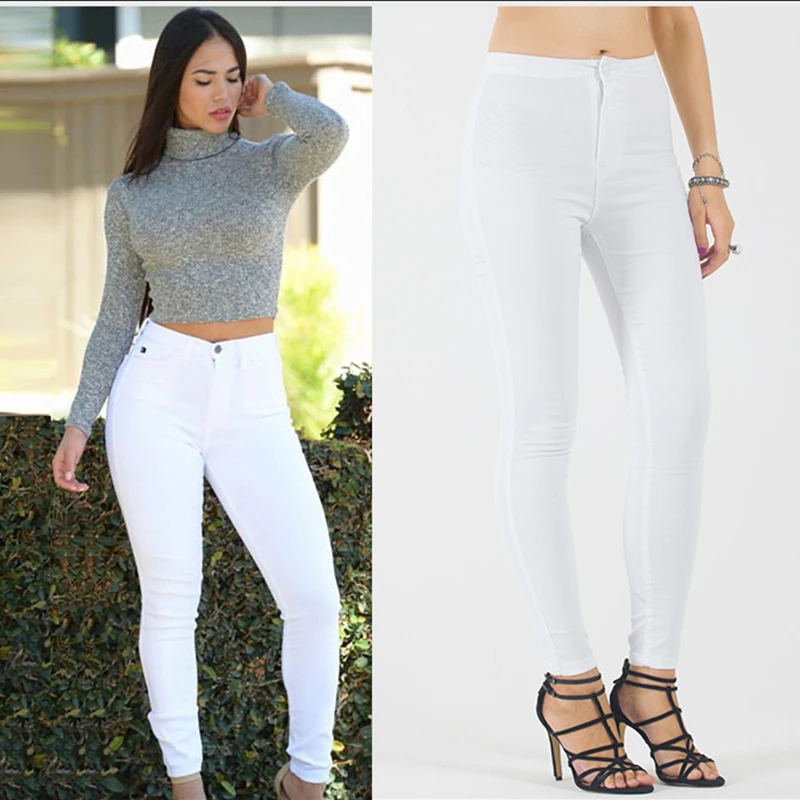 Nueva blanco lápiz Pantalones skinny jeans Encaje los pantalones vaqueros para las mujeres Denim Jean Pantalones|women lace jeans|lace jeansskinny jeans woman - AliExpress