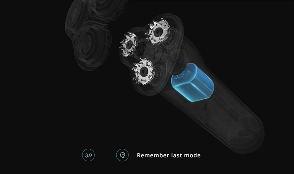 Xiaomi Mijia электробритва( S500 опционально) 3 плавающая головка для бритья IPX7 полностью водонепроницаемая Mijia электрическая бритва замок для путешествий