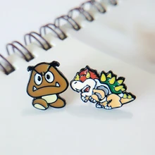 YeSmile Super Mario Bros Classical Games Stud Kids Earrings Fashion Cartoon Mario Luigi Women Jewelry Fashion Accessories 2017
