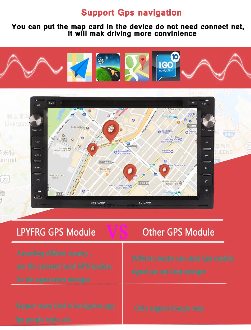 Perfect 1024*600 2GB RAM Android 7.1 Car DVD GPS For VW Glof Bora Passat Mk5 Golf Mk4 Polo Jetta Seat Bluetooth Radio Disc Player 2 DIN 10