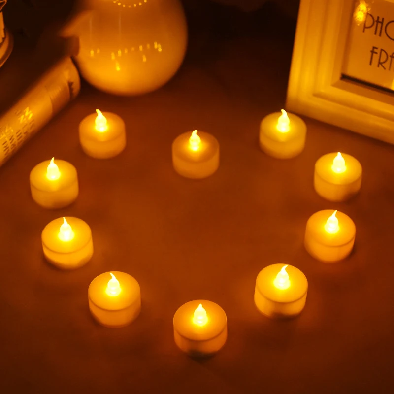 

24pcs/lot Flickering Tea light include batteries LED Candles bougie Bulk velas Electric Candles chandelle Weddings Christmas