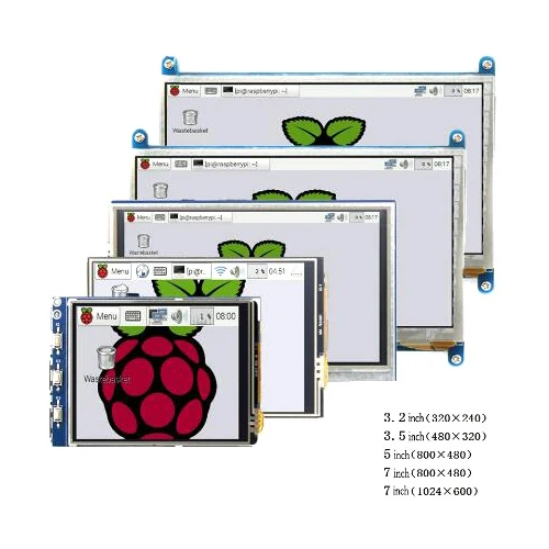

Raspberry pi 3.2/3.5/5/7 inch touch HDMI LCD display module Support Raspberry Pi 2/3 B+ 3B+
