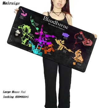 

Mairuige 90X40CM World Map Large Gaming Mouse Pad Mousepad Large Locking Edge For Laptop PC Anime Mousepad dota2 Mat for gamer