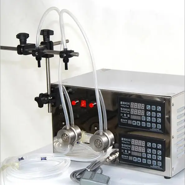  new Two nozzle 5ml to unlimited Magnetic Pump Micro-computer Liquid Filling Machine