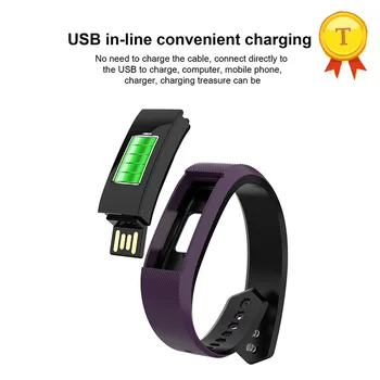 

best selling Color Screen Wristband Heart Rate Activity Fitness tracker usb charge Smart band call remind Electronics Bracelet