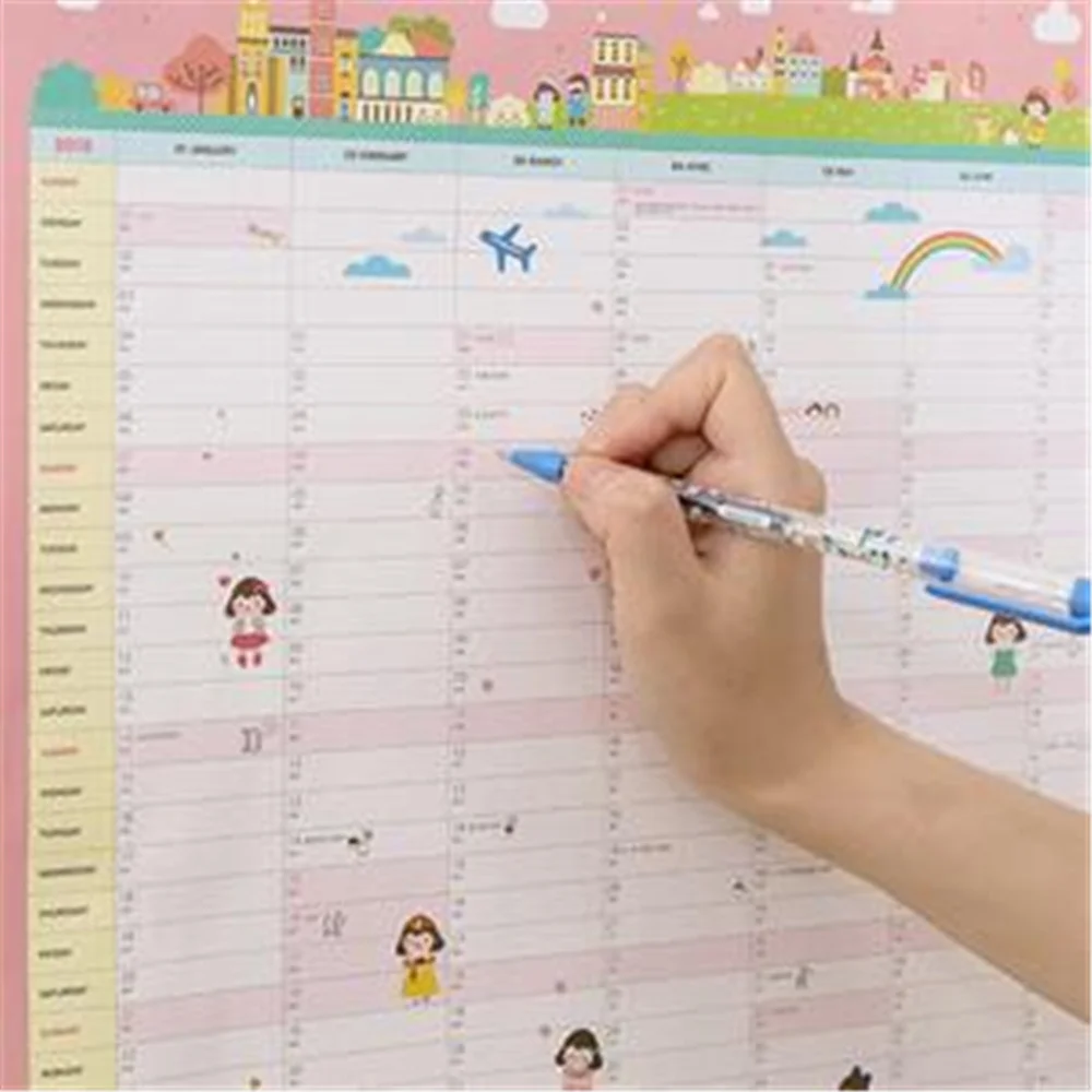 1 Pzvendita 365 Giorni Di Calendario Da Parete Planner