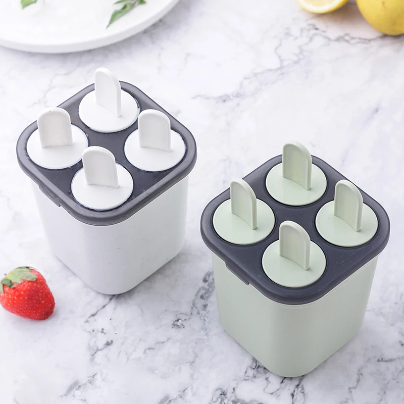 Popsicle Molds Set, BPA Free, Ice Cream Mold Ice Bar Containers, 4