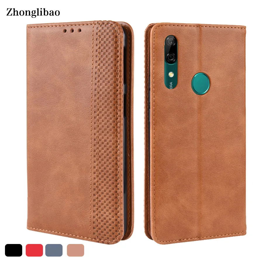 

Luxury Leather Flip Wallet Case for Huawei P Smart 2019 Coque Card Holder Magnetic Book Cover for Huawei P Smart Z Plus 2019