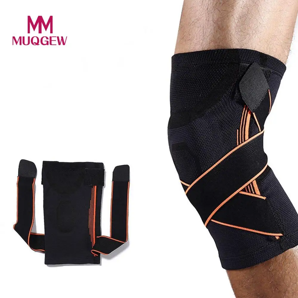 2018 спортивные эластичные регулируемые Баскетбол Kneepad сжатия коленей Поддержка Pad Brace для Бег бег