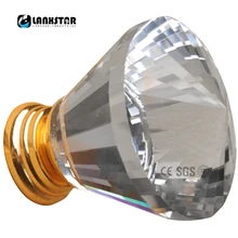 Luxury Clear White Crystal Glass In Brass Handle for Jewelry Box Dresser Drawer Children Room Cupboard