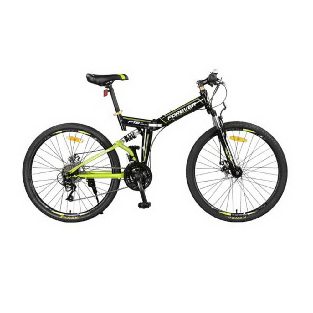 

171007/24-speed bike / front and rear damping folding mountain bike / two-disc brakes/Aluminum alloy rims/Fish scale welding