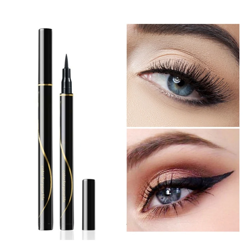 2019 1PC Black Long Lasting Eye Liner Pencil Waterproof Ultimate Liquid Eyeliner Pen Smudge-Proof Cosmetic Beauty Makeup
