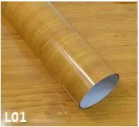 L01 Автомобильный-Стайлинг 30*200 см виниловые наклейки с текстурой под дерево глянцевая виниловая пленка с текстурой под дерево ПВХ наклейки для салона автомобиля - Название цвета: L01