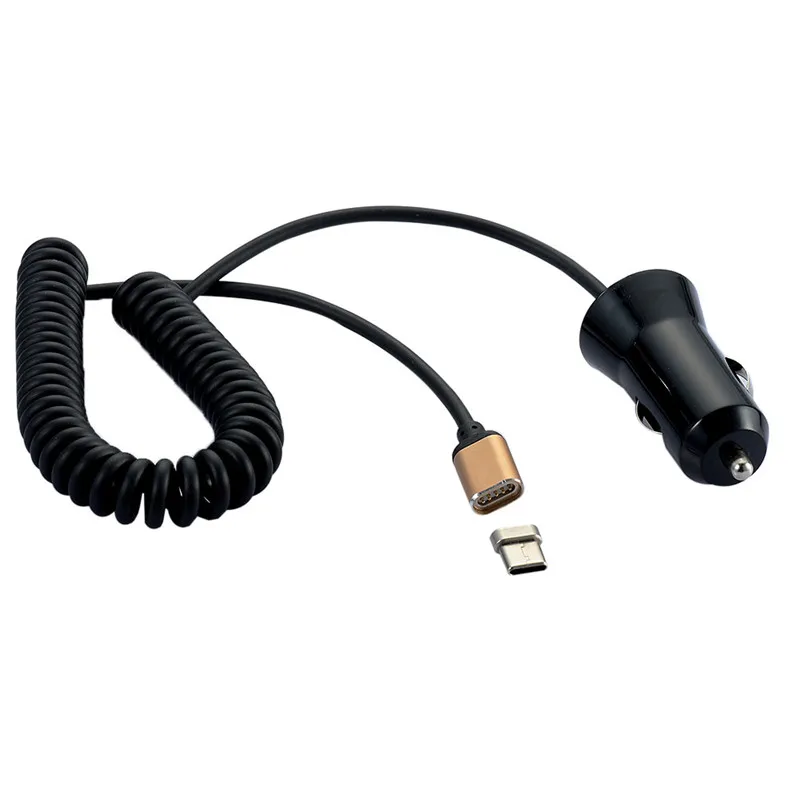 TYPE-C 5 В 2A Магнитная автомобиля Зарядное устройство адаптер Micro USB Автомобильное Dual
