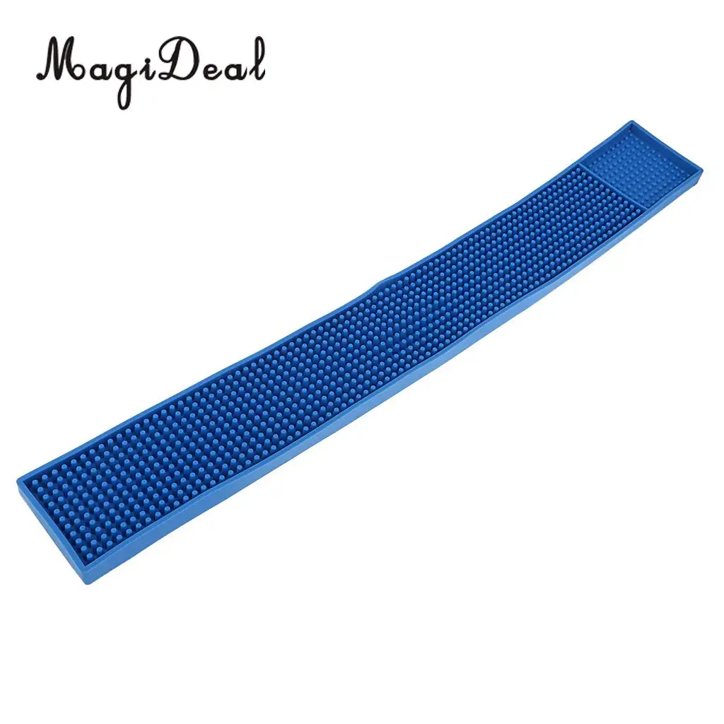 Bar Mat PVC Coaster Bar Service Mat Rubber Waterproof Kitchen Tool Blue
