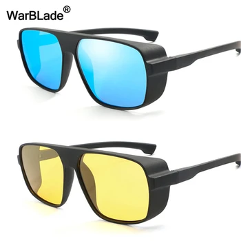

WarBLade New Fashion Men Polarized Sunglasses Yellow Lens Night Vision Sun Glasses Male UV400 Protection Driving Goggle Eyewears