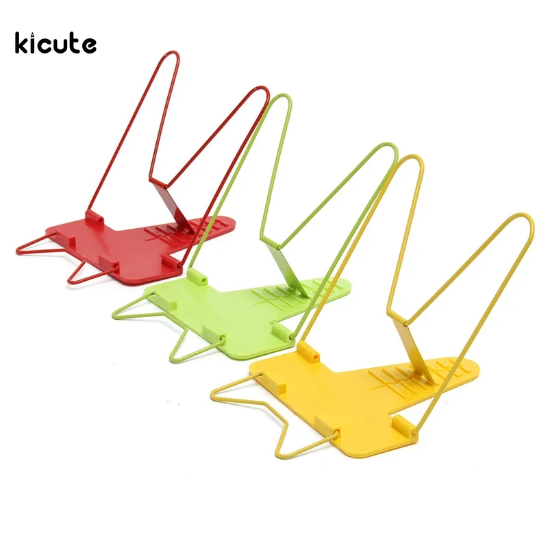 

1Pcs Convinient Adjustable Durable Metal Foldable Portable Bookends Reading Book Stand Document Holder Desk Office Supplies
