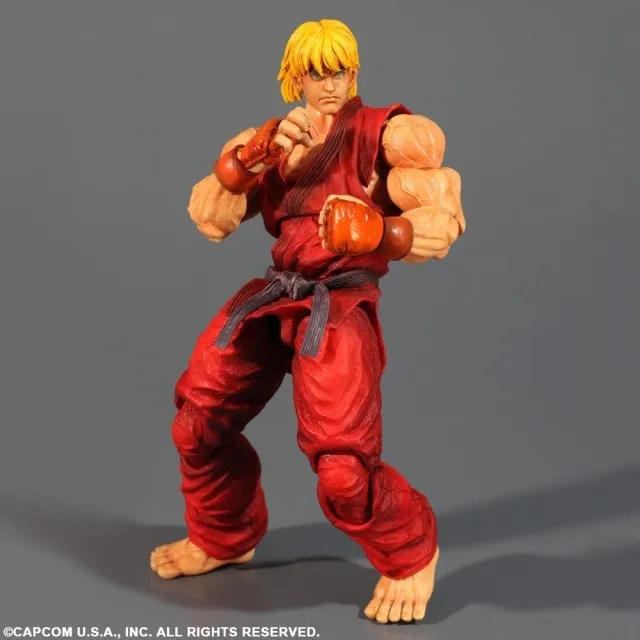 

PLAY ARTS 26cm Street Fighter red KEN Action Figure Model Toys free shipping