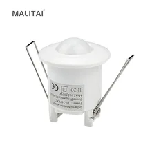 1 шт. Высокая чувствительность детектора движения PIR Сенсор выключатель света AC 110 V-240 V 360 градусов Инфракрасный Detecor светодиодный Основание светильника Автоматическое включение/выключение