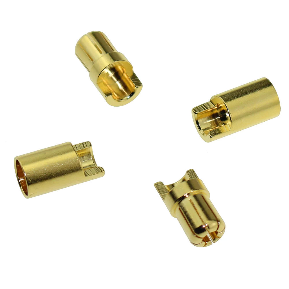 10 парт/Лот 20 пар AMASS 2 0 4 6 5 мм банановый Позолоченный разъем Bullet Plug с ремнем